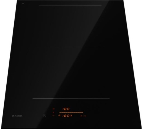 Варочная панель ASKO/ Арт. 745336; Варочная панель ASKO, индукционная, 38 см, 2 зоны нагрева, 12 уровней мощности + Boost, автоматическое распознавание посуды, слайдерное управление, Auto Bridge, пауза, автоматические программы Plus, таймер, индикация ост