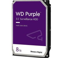 Жесткий диск/ HDD WD SATA3 8Tb Purple 5640 256Mb 1 year warranty (replacement WD84PURZ, WD84PURU, WD82PURZ, WD85PURZ)