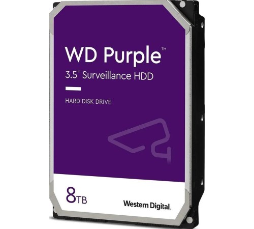 Жесткий диск/ HDD WD SATA3 8Tb Purple 5640 256Mb 1 year warranty (replacement WD84PURZ, WD84PURU, WD82PURZ, WD85PURZ) Жесткий диск/ HDD WD SATA3 8Tb Purple 5640 256Mb 1 year warranty (replacement WD84PURZ, WD84PURU, WD82PURZ, WD85PURZ)