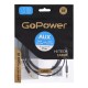 Кабель/ Кабель AUX GoPower Jack 3.5mm (m)-Jack 3.5mm (m) 1.5м TPE черный в пакете (1/400)