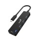 USB HUB UH-400.Порты: USB 3.0. - 4 шт. Скорость передачи данных до 5 Гбит/с. Кабель Type C 15 см.