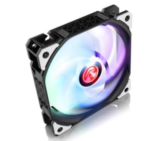 Вентилятор для корпуса Raijintek AGERAS 12 ARGB-1 (120x120x25mm, PWM, 800-2200RPM, 33 dBA max, ARGB LED, hydraulic bearing)