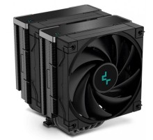 Кулер для процессора DEEPCOOL AK620 ZERO DARK LGA20XX/1700/1200/115X/AM5/AM4 (8шт/кор, TDP 260W, PWM, DUAL Fan 120mm, 6 тепл. трубок, черный) RET (R-AK620-BKNNMT-G-1)