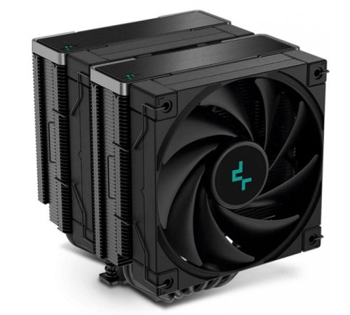 Кулер для процессора DEEPCOOL AK620 ZERO DARK LGA20XX/1700/1200/115X/AM5/AM4 (8шт/кор, TDP 260W, PWM, DUAL Fan 120mm, 6 тепл. трубок, черный) RET (R-AK620-BKNNMT-G-1)