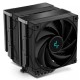 Кулер для процессора DEEPCOOL AK620 ZERO DARK LGA20XX/1700/1200/115X/AM5/AM4 (8шт/кор, TDP 260W, PWM, DUAL Fan 120mm, 6 тепл. трубок, черный) RET (R-AK620-BKNNMT-G-1)