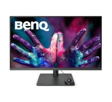 Мониторы/ Benq PD3205U 31,5'', 3840x2160, IPS,  60Hz, 1000:1, 350cd, 5ms, HDMI, DP; 3*USB 3.2; USB C*90W, Speakers, Height adj 110, 99% sRGB, Flicker-free;Low Blue Light, Calibration Report, 3Y, Grey