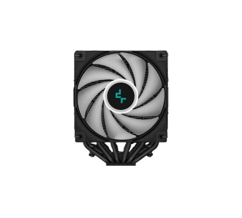 Кулер для процессора DEEPCOOL AG620 DIGITAL BK ARGB LGA1700/1200/115X/AM5/AM4 (8шт/кор, TDP 260W, PWM, DUAL Fan 120mm, 6 тепл. трубок, черный) RET