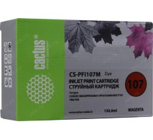 -/ Картридж струйный Cactus CS-PFI107M пурпурный (130мл) для Canon IP iPF670/iPF680/iPF685/iPF770/iPF78