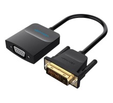 Мультимедиа конвертер активный Vention DVI-D 25М > VGA - 0.15 м. Чёрный