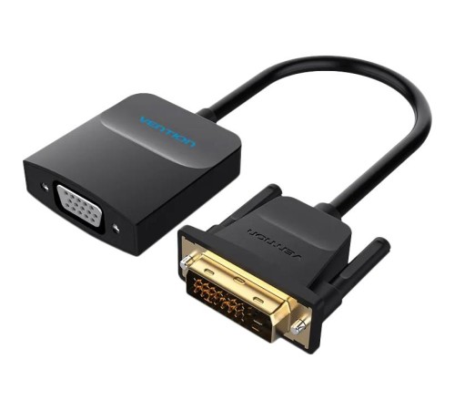 Мультимедиа конвертер активный Vention DVI-D 25М > VGA - 0.15 м. Чёрный Мультимедиа конвертер активный Vention DVI-D 25М > VGA - 0.15 м. Чёрный