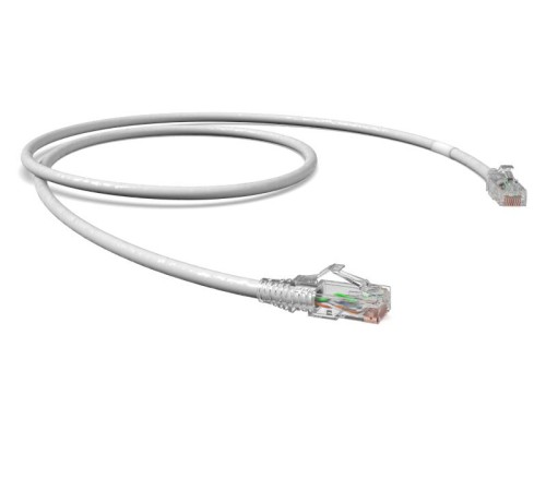 Коммутационный шнур RJ45/RJ45, U/UTP Кат.6, LSZH, белый, 0.5 м