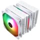 Кулер для процессора/ CPU Cooler Thermalright Peerless Assassin 120 SE White ARGB (4-pin PWM, 155mm, Ni/CU, 6x6mm, ARGB, 2x120mm, 66.17CFM, 25.6dBA, 1550RPM, S: 1700, 1200, 115X, AM5, AM4)