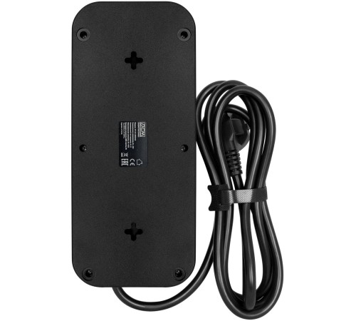 Фильтр-удлинитель PowerCom SP-08 USB03AB 1.8M, 8 розеток, черный, 16А, 4кВт, 175Дж, 3*USB, защитные шторки, защита от КЗ, перегрузки, ВЧ и импульсных помех, кабель 3x1 мм2, ШхГхВ 230х105х45 мм, вес 0.55 кг./ Surge protector PowerCom SP-08 USB03AB 1.8M, 8 Фильтр-удлинитель PowerCom SP-08 USB03AB 1.8M, 8 розеток, черный, 16А, 4кВт, 175Дж, 3*USB, защитные шторки, защита от КЗ, перегрузки, ВЧ и импульсных помех, кабель 3x1 мм2, ШхГхВ 230х105х45 мм, вес 0.55 кг./ Surge protector PowerCom SP-08 USB03AB 1.8M, 8
