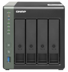 Сетевое хранилище без дисков/ SMB QNAP TS-431X3-4G NAS 4 HDD trays. Alpine AL314, 4-core, 1.7GHz, 4 GB DDR3 (1 x 2 GB) up to 8 GB (1 x 8 GB), 1x10 GbE SFP+, 1x2.5GB Ethernet, 1x1GB Ethernet, USB 3.2x3