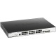 Коммутатор/ DGS-3000-28XMP/B Managed L2 Switch 24x1000Base-T PoE, 4x10GBase-X SFP+, PoE Budget 370W, Surge 6KV, CLI, RJ45 Console, RPS, Dying Gasp