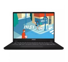 Ноутбук/ MSI Modern 14 H D13MG-089XRU 14"(1920x1200 (матовый) IPS)/Intel Core i7 13700H(2.4Ghz)/16384Mb/512PCISSDGb/noDVD/Int:Intel Iris Xe Graphics/Cam/BT/WiFi/war 1y/1.6kg/Classic Black/DOS