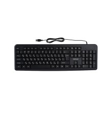 Клавиатура/ Клавиатура проводная GoPower GPK01 классическая USB 1.35м черный (1/20)