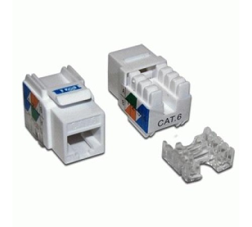 Модуль Keystone RJ45, Cat.6, UTP, 90 градусов, белый Модуль Keystone RJ45, Cat.6, UTP, 90 градусов, белый