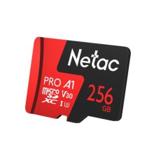 Носитель информации Netac P500 Extreme PRO 256GB MicroSDXC V30/A1/C10 up to 100MB/s, retail pack card only