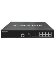 Управляемый PoE+ коммутатор уровня уровня 2. 8 портов 10/100/1000Base-T RJ45 с поддержкой POE+, 2 порта 1G SFP