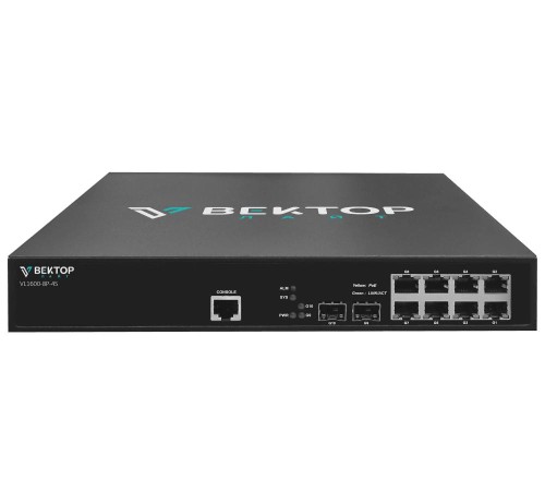 Управляемый PoE+ коммутатор уровня уровня 2. 8 портов 10/100/1000Base-T RJ45 с поддержкой POE+, 2 порта 1G SFP Управляемый PoE+ коммутатор уровня уровня 2. 8 портов 10/100/1000Base-T RJ45 с поддержкой POE+, 2 порта 1G SFP