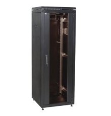Шкаф сетевой 19" LINEA N 42U 600х1000 мм стеклянная передняя дверь, черный