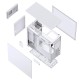 Корпус без блока питания/ Case JONSBO D41 MESH SCREEN, Midi-Tower, TG, no fan, 1xUSB-A 3.2 + 1xUSB-C 3.2, ATX, mATX White