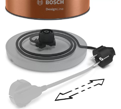 Чайник BOSCH/ Цвет: коричневый, 2400 Ватт, скрытый нагр.элемент, 1.7 л Чайник BOSCH/ Цвет: коричневый, 2400 Ватт, скрытый нагр.элемент, 1.7 л