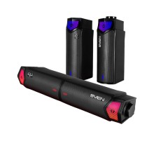 Саундбар мини SVEN SB-G1450, черный (10 Вт, питание USB, Bluetooth, подсветка)