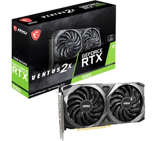 Видеокарта/ GeForce RTX 3060 VENTUS 2X 12G Видеокарта/ GeForce RTX 3060 VENTUS 2X 12G