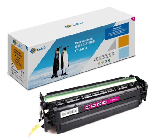 Картридж Cartridge G&G 305A для HP CLJ  M351/M375/M451/M475 с чипом 2 600 стр. пурпурный аналог CE413A  гарантия 36 мес.