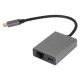 Aдаптер/ Адаптер TypeC--->RJ45+PD 100Вт, Allum Shell, VCOM <CU4591>