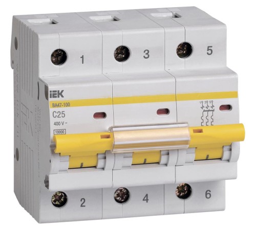 KARAT Авт. выкл. ВА47-100 3P C 25А 10кА IEK