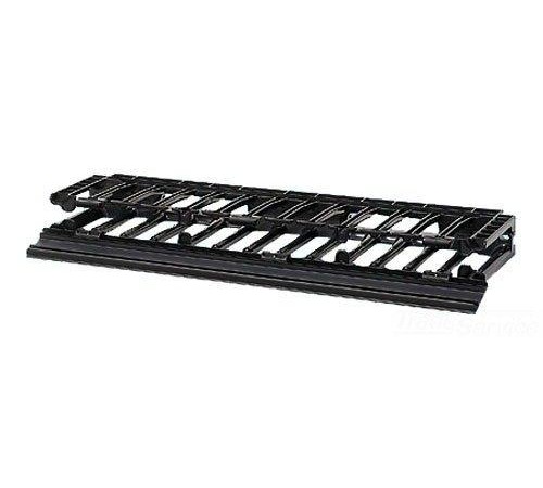 Органайзер односторонний высокой емкости с крышкой 44х482х157 1U/ Horizontal Cable Manager High Capacity F