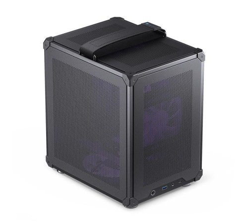 Корпус без блока питания/ Case JONSBO C6 Handle, Mini-Tower, no fan, 1xUSB-A 3.0 + 1xUSB-C 3.1, mATX, mITX Black