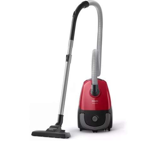 Пылесос Philips/ Пылесос Philips, мешковой, мощность 900 Вт, емкость пылесборника 3 л, сухая уборка, цвет красный/черный