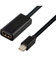 Greenconnect Адаптер-переходник Apple mini DisplayPort 20M > HDMI 19F, черный