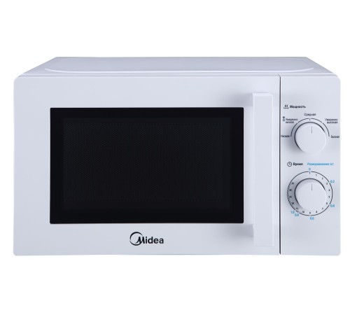 Отдельностоящая микроволновая печь Midea/ Отдельностоящая микроволновая печь Midea, объем 20 л, механическое управление, таймер, 5 уровней мощности, подсветка, размораживание, поворотный стол, цвет белый Отдельностоящая микроволновая печь Midea/ Отдельностоящая микроволновая печь Midea, объем 20 л, механическое управление, таймер, 5 уровней мощности, подсветка, размораживание, поворотный стол, цвет белый