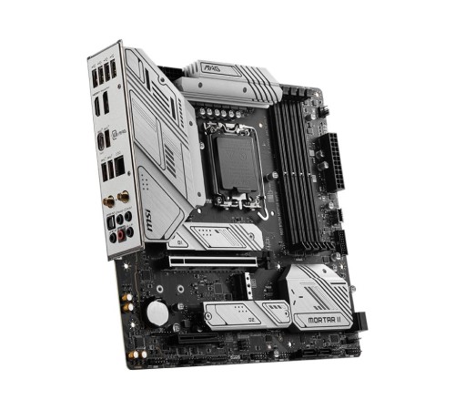 Материнская плата/ MB MSI INTEL B760 s1700, 4xDDR5(256GB), HDMI 2.1/DP, 1xPCIe 5.0x16, 1xPCIe 3.0x4, 1xLAN (2.5GbE), Wi-Fi, BT, 4xSATA 6Gb/s, 3xM.2, 1xUSB-C, 3xUSB 3.2, 4xUSB 2.0, mATX Материнская плата/ MB MSI INTEL B760 s1700, 4xDDR5(256GB), HDMI 2.1/DP, 1xPCIe 5.0x16, 1xPCIe 3.0x4, 1xLAN (2.5GbE), Wi-Fi, BT, 4xSATA 6Gb/s, 3xM.2, 1xUSB-C, 3xUSB 3.2, 4xUSB 2.0, mATX