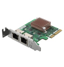 Сетевая карта/ QNAP QXG-2G2T-I225 2-port 2.5 GbE network expansion card, Controller I225-LM,  PCIe Gen2 x2, 3 x Brackets included (Full-height, Low-profile and Specialized for QNAP NAS)