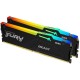 Память оперативная/ Kingston 32GB 5600MT/s DDR5 CL40 DIMM (Kit of 2) FURY Beast RGB XMP