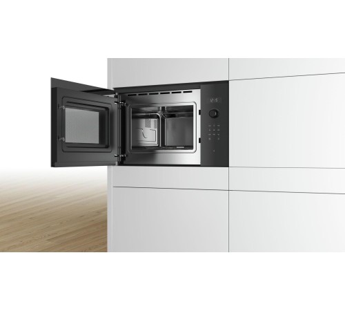Встраиваемые микроволновые печи BOSCH 800Вт, 7 режимов, 25 л, черный
