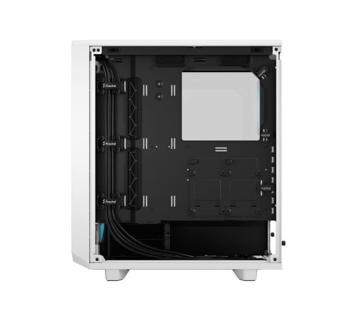 Корпус ПК без блока питания/ Case Fractal Design Meshify 2 Compact RGB TG Light Tint, Midi-Tower, 4x120mm RGB, 2xUSB-A 3.2 + 1xUSB 3.2 Type-C ATX, mATX, mITX White