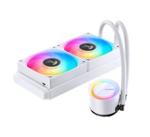 Система жидкостного охлаждения/ Water Cooling System JONSBO TG-240 White (260W, 240mm, White, ARGB/ Fans: 2x120mm, 66.19CFM, 35.4dBA, 1800RPM/ Pump height 72mm, 30dBA, 2400RPM, Rad thickness 27mm/ S: 1700, 1200, 115X, AM5, AM4)