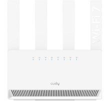 Маршрутизатор/ BE3600 Gigabit Dual Band Wi-Fi 7 Mesh Router, Chipset Broadcom, 802.11be/ax/ac/a/b/g/n, 2882Mbps at 5GHz + 688Mbps at 2.4GHz, 4 x 10/100/1000Mbps Ports, 4 x 5dBi fixed antennas, WiFi router/AP/ Repeater/WISP Mode, PPTP/L2TP/OpenVPN/WireGuar