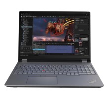 Ноутбук/ Lenovo ThinkPad P16 G2 16" WQUXGA (3840 x 2400) IPS 100%DCI-P3 800 nits, Intel i7-14700HX,  32GB DDR5, 1TB SSD, NVIDIA RTX 1000 Ada 6Gb, Intel® Wi-Fi 6E, 1080P FHD RGB Cam, 94Wh,  Backlit Keys, Win 11 Pro, Black ( EN_kbd , 3pin cable)