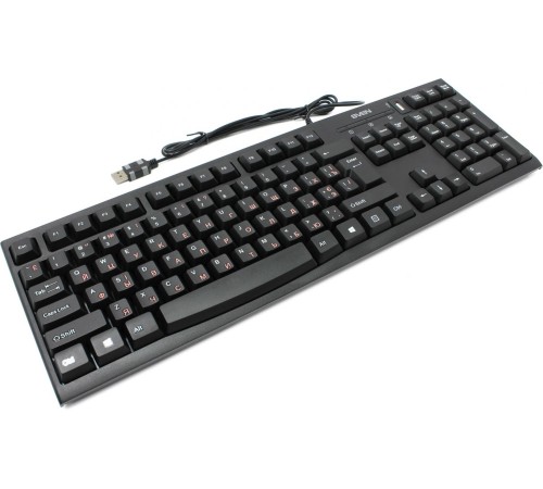 Клавиатура SVEN Standard 304  USB+HUB чёрная