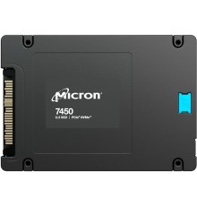 Твердотельный накопитель/ Micron SSD 7450 MAX, 6400GB, U.3(2.5" 15mm), NVMe, PCIe 4.0 x4, 3D TLC, R/W 6800/5600MB/s, IOPs 1 000 000/400 000, TBW 35000, DWPD 3 (12 мес.)