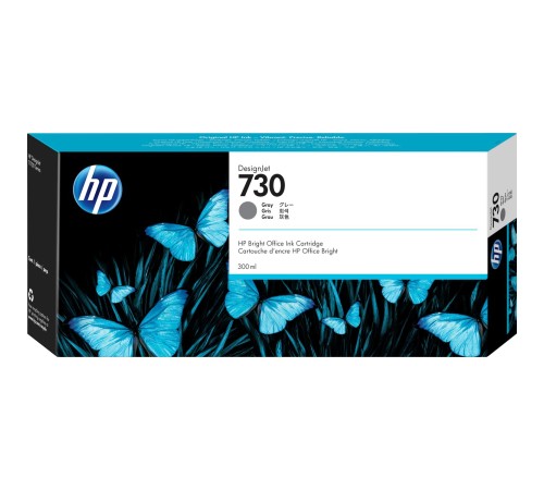 Картридж/ HP 730 300-ml Gray Ink Cartridge