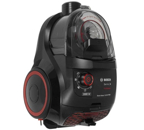 Пылесос Bosch/ Пылесос Bosch, безмешковый, напольный, емкость пылесборника 2 л, сухая уборка, фильтр Ultra Allergy, цвет черный